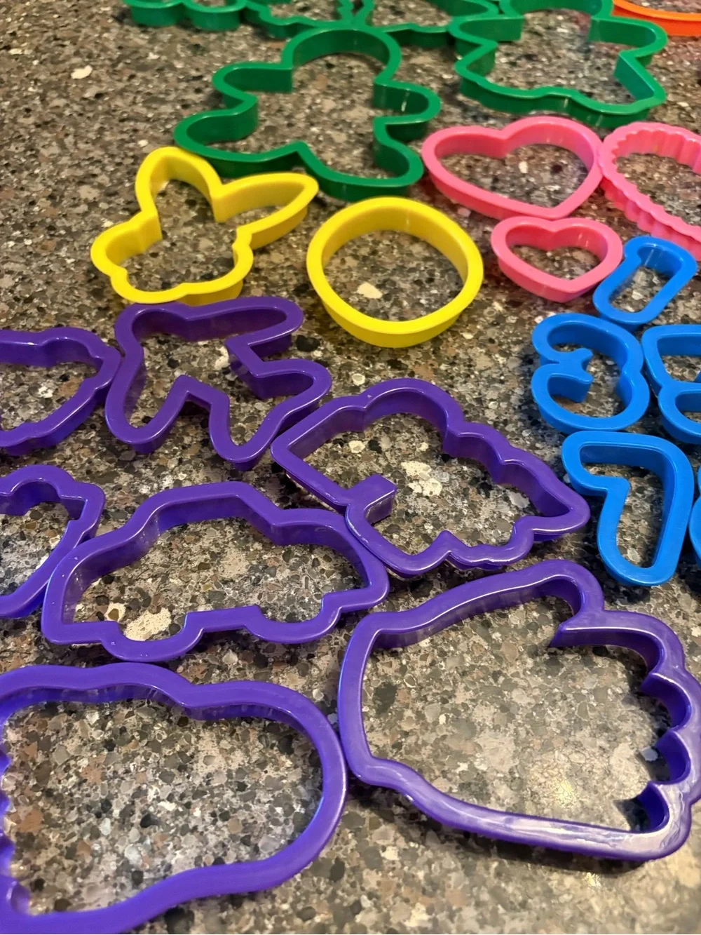Wilton Colorful Assorted Cookie & Craft Cutters Holiday Letters Plastic